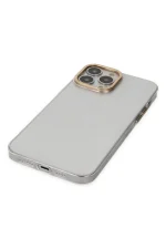 Newface iPhone 13 Pro Kılıf Anka PC Sert Metal Kapak - Şeffaf - Görsel 3