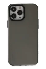 Newface iPhone 13 Pro Kılıf Anka PC Sert Metal Kapak - Siyah