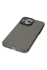 Newface iPhone 13 Pro Kılıf Anka PC Sert Metal Kapak - Siyah - Görsel 4