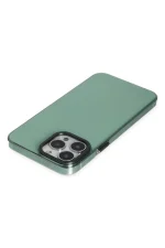 Newface iPhone 13 Pro Kılıf Anka PC Sert Metal Kapak - Yeşil - Görsel 4