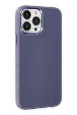 Newface iPhone 13 Pro Kılıf Asya Deri Silikon - Mor - Görsel 2