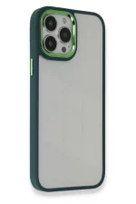 Newface iPhone 13 Pro Kılıf Dora Kapak - Haki Yeşil