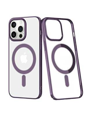 Newface iPhone 13 Pro Kılıf Element Magneticsafe Sert Kapak - Derin Mor