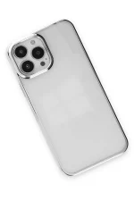 Newface iPhone 13 Pro Kılıf Element Silikon - Gümüş - Görsel 3