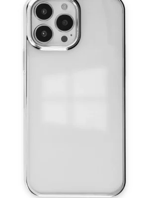 Newface iPhone 13 Pro Kılıf Element Silikon - Gümüş