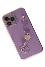 Newface iPhone 13 Pro Kılıf Esila Silikon - Mor - Görsel 2