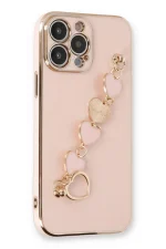 Newface iPhone 13 Pro Kılıf Esila Silikon - Pudra