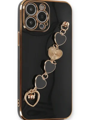 Newface iPhone 13 Pro Kılıf Esila Silikon - Siyah