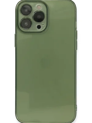 Newface iPhone 13 Pro Kılıf Fly Lens Silikon - Yeşil