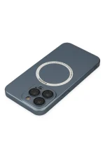 Newface iPhone 13 Pro Kılıf Jack Magneticsafe Lens Silikon - Sierra Blue - Görsel 5