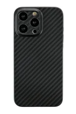 Newface iPhone 13 Pro Kılıf Karbon PP Silikon - Siyah