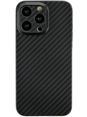 Newface iPhone 13 Pro Kılıf Karbon PP Silikon - Siyah