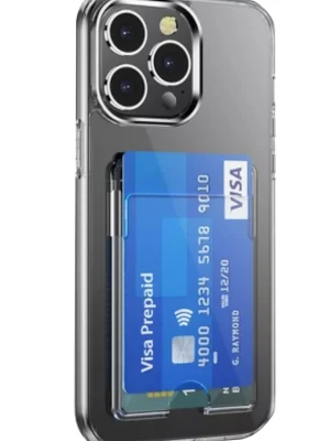 Newface iPhone 13 Pro Kılıf Kart Şeffaf Silikon - Şeffaf