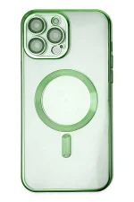 Newface iPhone 13 Pro Kılıf Kross Magneticsafe Kapak - Koyu Yeşil