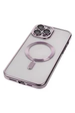 Newface iPhone 13 Pro Kılıf Kross Magneticsafe Kapak - Mor - Görsel 4