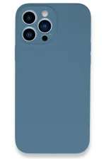 Newface iPhone 13 Pro Kılıf Lansman Legant Silikon - Açık Mavi