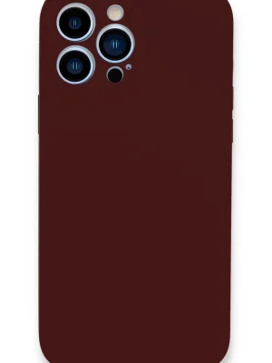 Newface iPhone 13 Pro Kılıf Lansman Legant Silikon - Bordo