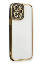 Newface iPhone 13 Pro Kılıf Liva Lens Silikon - Siyah