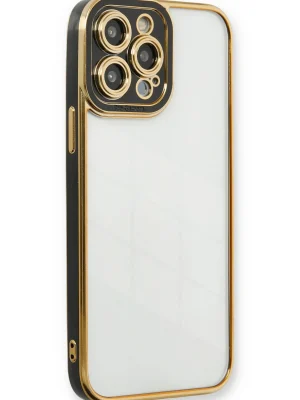 Newface iPhone 13 Pro Kılıf Liva Lens Silikon - Siyah