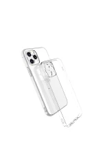 Newface iPhone 13 Pro Kılıf Lüx Şeffaf Silikon - Görsel 2