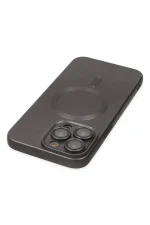 Newface iPhone 13 Pro Kılıf Moshi Lens Magneticsafe Silikon - Füme - Görsel 4