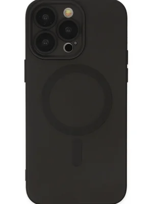 Newface iPhone 13 Pro Kılıf Moshi Lens Magneticsafe Silikon - Siyah