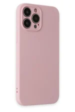 Newface iPhone 13 Pro Kılıf Nano içi Kadife Silikon - Pembe - Görsel 2