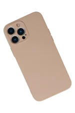 Newface iPhone 13 Pro Kılıf Nano içi Kadife Silikon - Pudra - Görsel 2