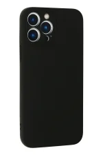 Newface iPhone 13 Pro Kılıf Nano içi Kadife Silikon - Siyah - Görsel 3