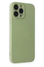 Newface iPhone 13 Pro Kılıf Nano içi Kadife Silikon - Yeşil - Görsel 2