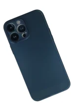 Newface iPhone 13 Pro Kılıf PP Ultra İnce Kapak - Mavi - Görsel 2