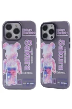 Newface iPhone 13 Pro Kılıf Prada Desenli Kapak - Prada Mor - 1 - Görsel 3