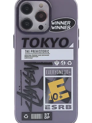 Newface iPhone 13 Pro Kılıf Prada Desenli Kapak - Prada Mor - 2