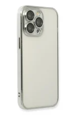 Newface iPhone 13 Pro Kılıf Razer Lensli Silikon - Gümüş - Görsel 3