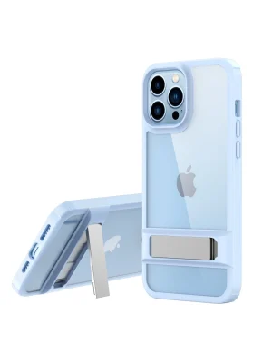 Newface iPhone 13 Pro Kılıf Rolet Stand Kapak - Sierra Blue