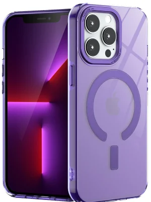 Newface iPhone 13 Pro Kılıf Troy Magsafe Kapak - Mor