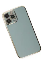 Newface iPhone 13 Pro Kılıf Volet Silikon - Açık Yeşil - Görsel 3
