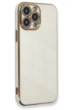 Newface iPhone 13 Pro Kılıf Volet Silikon - Beyaz