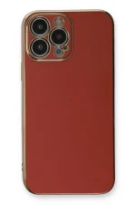 Newface iPhone 13 Pro Kılıf Volet Silikon - Kırmızı - Görsel 2