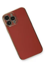 Newface iPhone 13 Pro Kılıf Volet Silikon - Kırmızı - Görsel 3