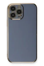 Newface iPhone 13 Pro Kılıf Volet Silikon - Mavi - Görsel 2