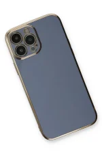 Newface iPhone 13 Pro Kılıf Volet Silikon - Mavi - Görsel 3