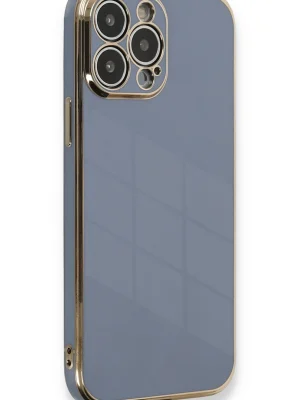 Newface iPhone 13 Pro Kılıf Volet Silikon - Mavi
