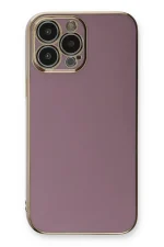Newface iPhone 13 Pro Kılıf Volet Silikon - Mor - Görsel 2