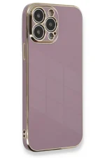 Newface iPhone 13 Pro Kılıf Volet Silikon - Mor