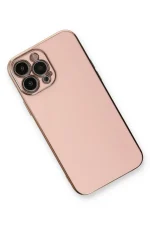 Newface iPhone 13 Pro Kılıf Volet Silikon - Pembe - Görsel 3