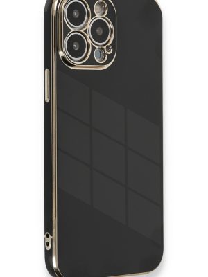 Newface iPhone 13 Pro Kılıf Volet Silikon - Siyah