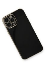 Newface iPhone 13 Pro Kılıf Volet Silikon - Siyah - Görsel 3