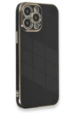 Newface iPhone 13 Pro Kılıf Volet Silikon - Siyah