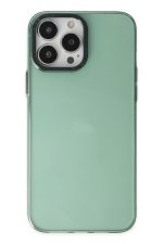 Newface iPhone 13 Pro Max Kılıf Anka PC Sert Metal Kapak - Yeşil